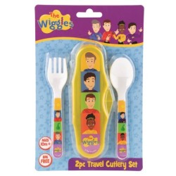 The Wiggles 2 Piece Travel Cutlery Set