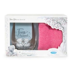 Signature: True Friend Wine Glass & Socks Set