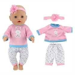 Doll Clothes 4 Sets Doll Fashion Outfits Fit For 43.18-45.72 cm Girl Doll, 38.1-43.18 cm Baby Dolls, As Halloween, Chrismas Gift