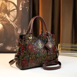 Vintage Flower Pattern Handbag