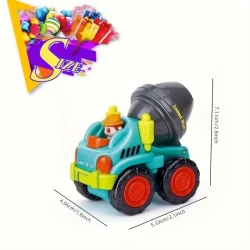 6pcs Toy Trucks Mini Car Toys For 2 Year Old Boy Birthday Gift, Toddler Toys Boy Toys, Toddler Boy Toys