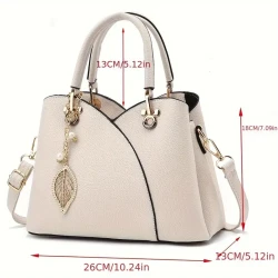 Classic Solid Color Handbag