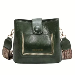 PU Soft Leather Crossbody Bag