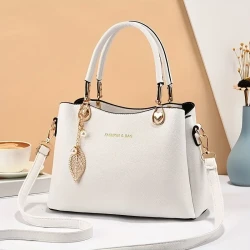 Classic Solid Color Shoulder Bag