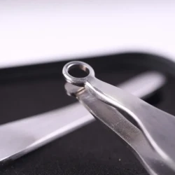 Stainless Steel Round Nose Hair Clip