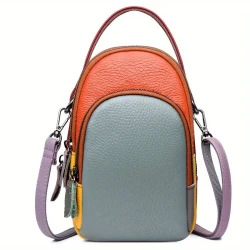 Women's Genuine Leather Mini Crossbody Cellphone Bag