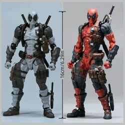 UME Deadpool Action Figure - 1pc Articulated Comic Series Gear Joint Collectible, PVC Material, for Ages 14+