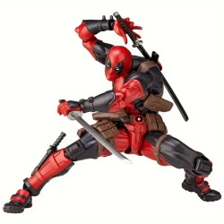 UME Deadpool Action Figure - 1pc Articulated Comic Series Gear Joint Collectible, PVC Material, for Ages 14+