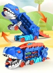 Dinosaur Truck, Tyrannosaurus Rex Dinosaur Swallows Rail Truck Toys, Deformation Sliding Ejection Alloy Car, Halloween Thanksgiving Day Gift