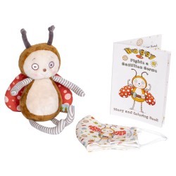 Buggy The Germinator Soft Toy With Book & Face Mask Gift Set