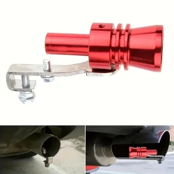 Red Turbo Sound Whistle - Tailpipe Noise Enhancer