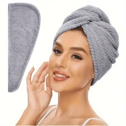 4pcs Set Ultra-Soft 300Gsm Microfiber Hair Towel