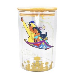 Disney Glass Storage Jar : Aladdin 'Explore New Worlds'