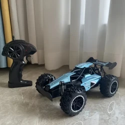 2.4G 1:18 High-speed Off-road Remote Control Car, Drifting 15KM/H To Adapt To Various Road Sections, Anti-collision Settings Rubber Big Tires Racing Car Toy