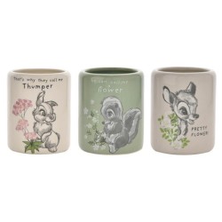 Disney Home : Forest Friends Set Of 3 Character Pots