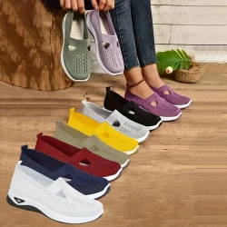 Women's Lightweight Knit Cut-out Sneakers