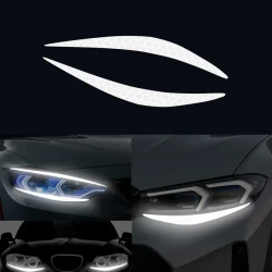 Reflective Eyeliner Car Headlight Decals - Vinyl Bumper Stickers