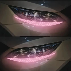 Reflective Eyeliner Car Headlight Decals - Vinyl Bumper Stickers