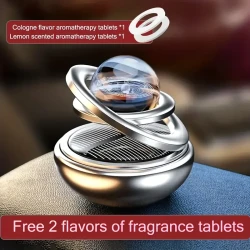 Solar Rotating Car Air Freshener Perfume Diffuser