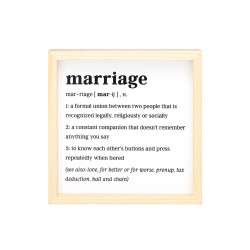 Defined Marriage Framed Art