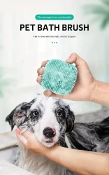 Pet Shampoo Brush, Silicone Massage