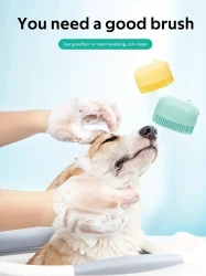 Pet Shampoo Brush, Silicone Massage