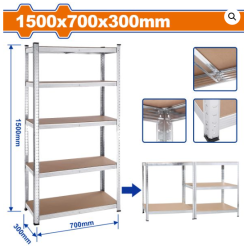 ADJUSTABLE STORAGE SHELVE 5 TIER