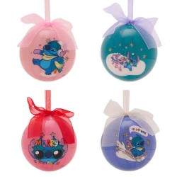 Stitch Christmas set of 4 Baubles