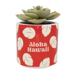 Disney Planter With Faux Plant : Lilo & Stitch