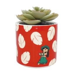 Disney Planter With Faux Plant : Lilo & Stitch