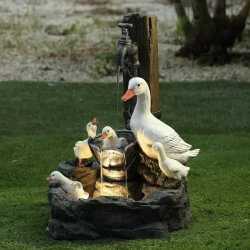 Duck Family Garden Ornament