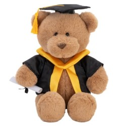 With Heart Graduation Bear With Scroll- Large