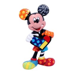 Mickey Holding Heart Figurine - Mini