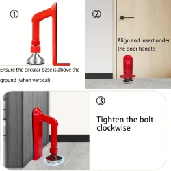 Portable Anti-Theft Door Lock - No Drill, Easy Install