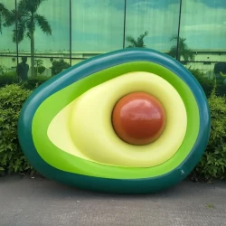 Inflatable Giant Avocado Pool Float Pool Swimming Float Swimming Ring Pool Circle Party Buoy Toy