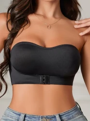 Front Buckle Strapless Bra