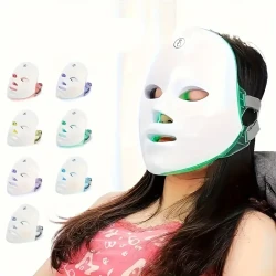 7-Color LED Light Mask for Home & Salon Use