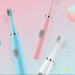 Sonic soft hair waterproof toothbrush