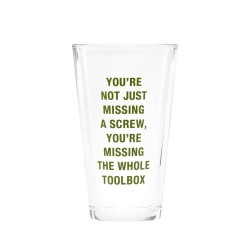 Pint Glass: Missing A Screw