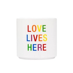 Planter Medium: Love Lives Here (Pride)