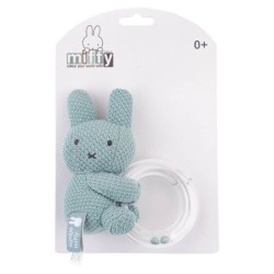 Miffy Green Knit Ring Ratlle