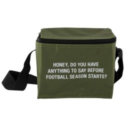 Small Cooler Bag: Football Season (Green)