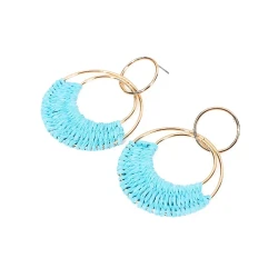 Creative Hand Weaving Stud Earrings