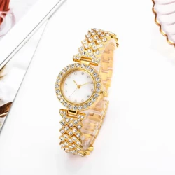 Simple Women's Quartz Watch Diamond Alloy