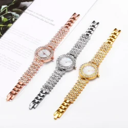 Simple Women's Quartz Watch Diamond Alloy