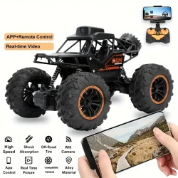 Wifi-Enabled Off-Road Rc Car With Camera - USB Rechargeable Alloy Toy For Climbing & Photography, Perfect Birthday Or Easter Gift