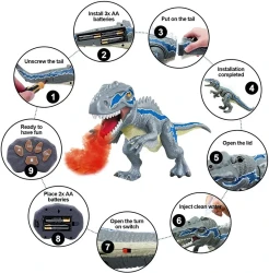 Remote Control Dinosaur Spray Electric Toy