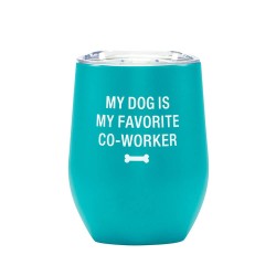 Thermal Wine Tumbler: Dog Favorite Coworker