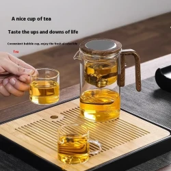 Magnetic Separation Glass Teapot