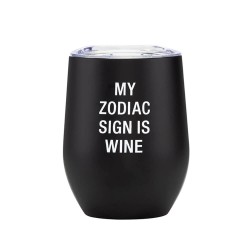 Thermal Wine Tumbler: Zodiac Sign Is Wine